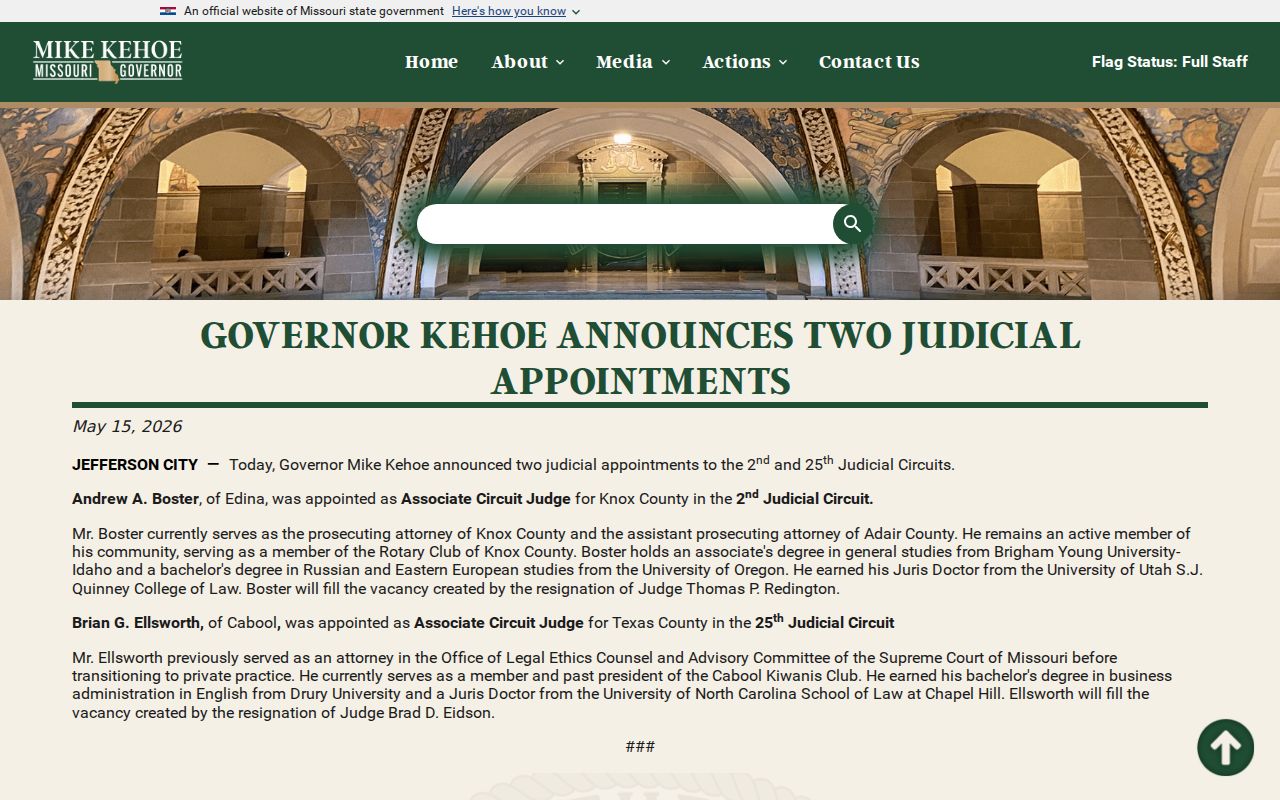 Knox County warrant records Associate Division appointment