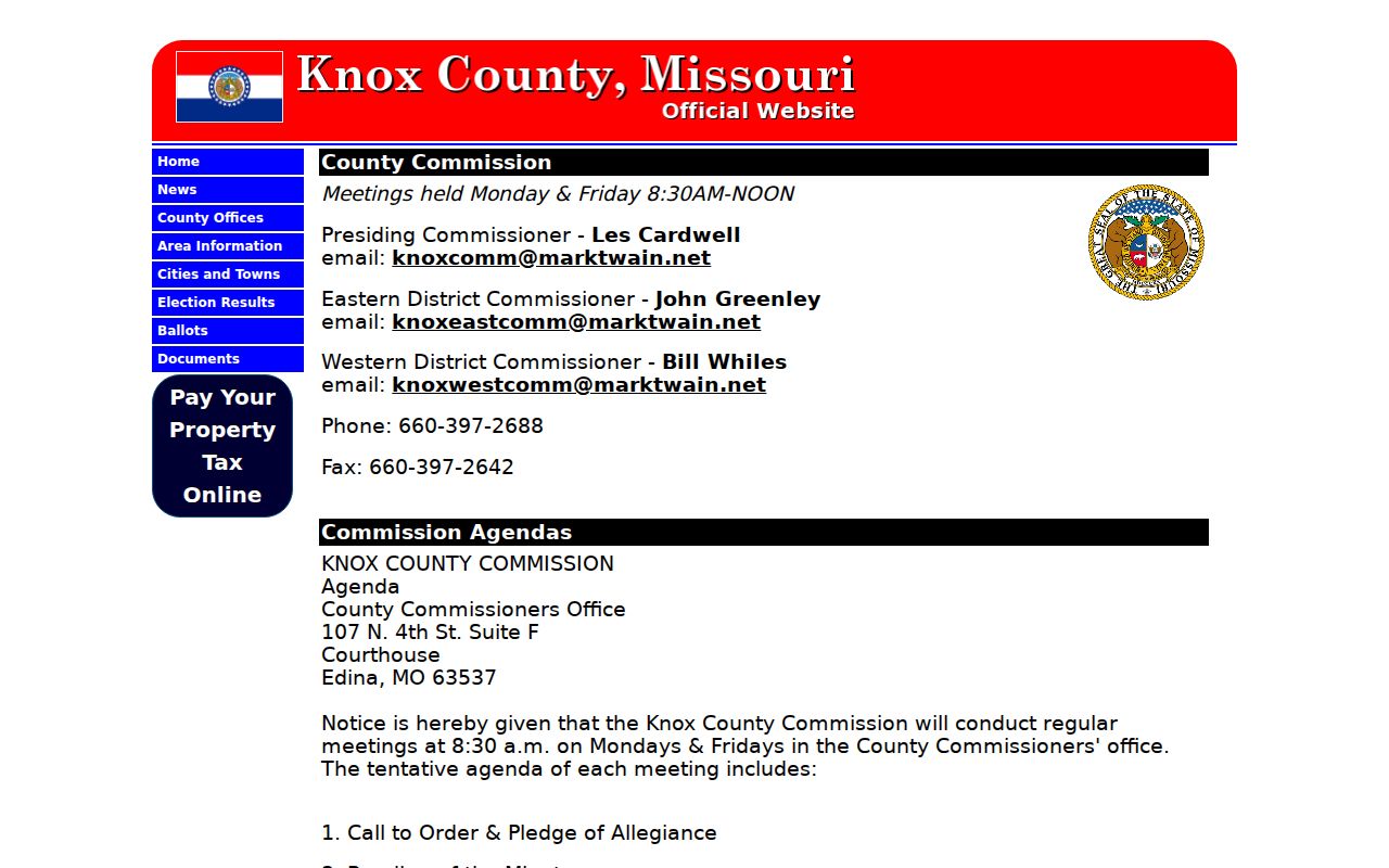 Knox County warrant records offices directory